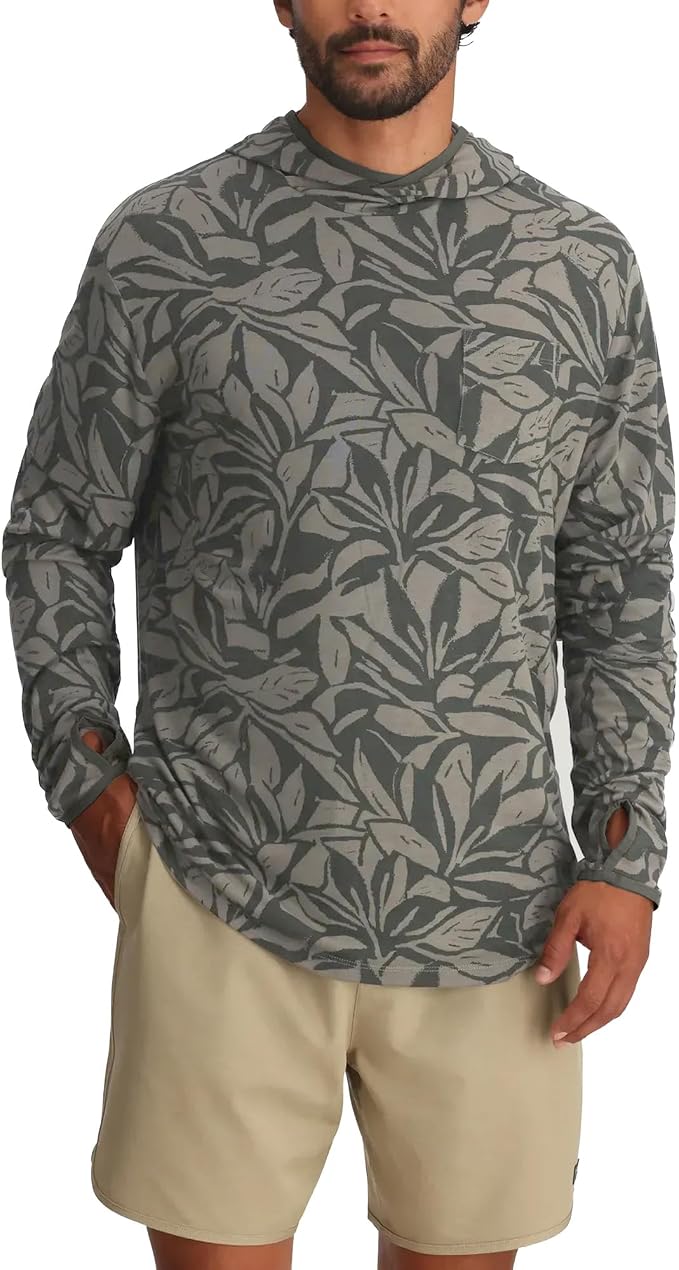 Free Fly Men's Lightweight Hoodie - UPF 20+ Sun Protection Hoodie for Men - Breathable Long Sleeve Sun Shirt for Fishing