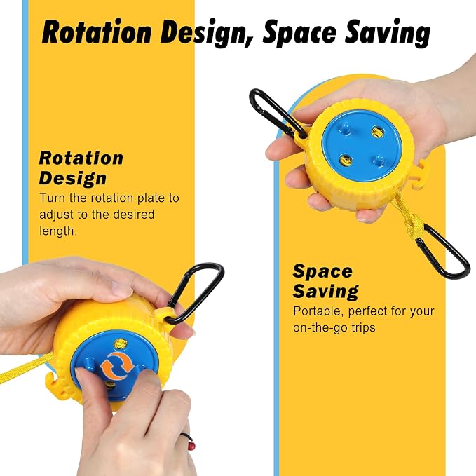 Retractable Camping Clothesline, Portable Travel Clothes Line