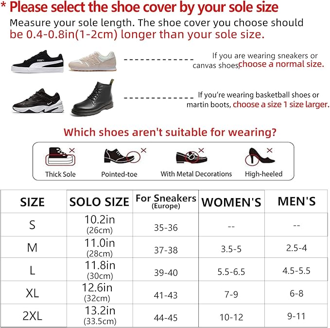 Waterproof Rain Shoe Covers Reusable Anti-Slip and Reflector Portable Motorcycle Rain Boots for Men Women