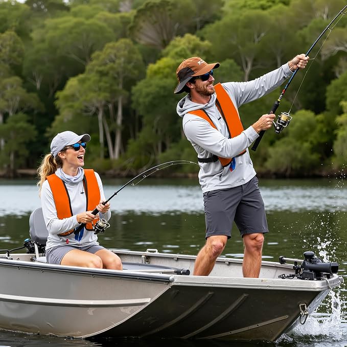 Adult Inflatable Life Jacket/Kayak Buoyancy Vest | Fishing Sailboat PFD Thin Weight Suitable for up to 330 pounds