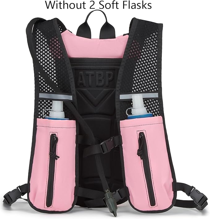 Running Hydration Vest Pack Tactical 3L Water Bladder Backpack Bag for Cycling Marathon Hiking Daypack Men & Women