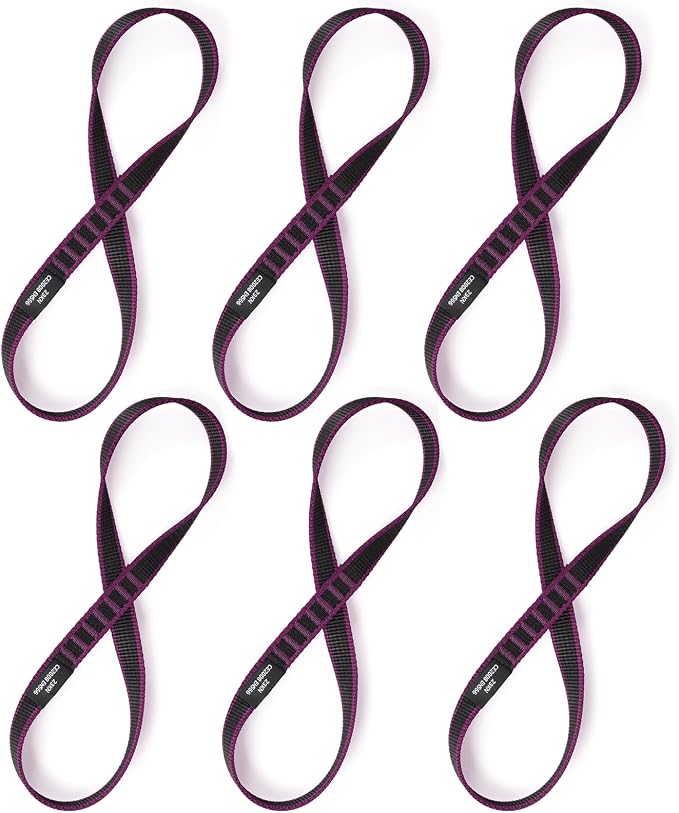 18mm Nylon Climbing Sling Runner 23KN CE2008/EN566 Certified - Webbing Straps for Outdoor Rock Climbing, Rappelling, Swing, Yoga Hammock etc