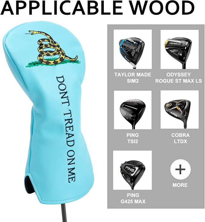 Fun Golf Club Head Covers 4 Models Available 1pc or 3pcs Driver Headcover, 3 5 Fairway Wood Head Cover, Rescue Hybrid Headcovers