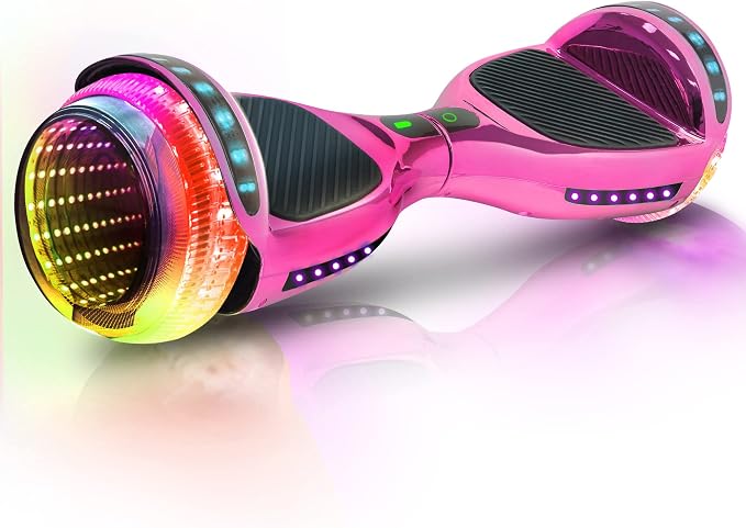 6.5” Hoverboard for Kids Ages 6-12, Bluetooth Hoover Board with Tunnel Light Style Wheels & Non-Slip Footpads, UL2272 Safety Certified