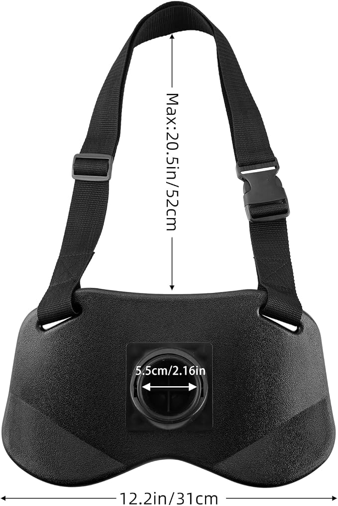 PELLOR 360°Adjustable Padded Fishing Fighting Belt Offshore Tackle Boat Fishing Rod Holder