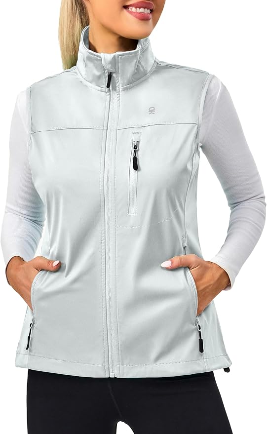 Little Donkey Andy Lightweight Cycling Vest Windproof Sleeveless Jacket for Women Water-Repellent Stretch Vest for Running