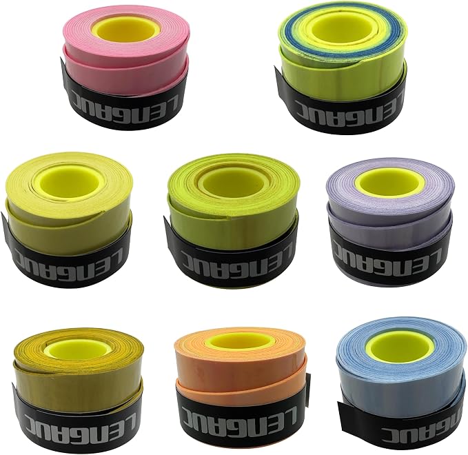 Gradient Colors Ultra Thin Tacky Overgrips,Tennis/Badminton/Pickleball/Paddle 24/48 Pack,Comfort Grip Tape,Absorb Sweatbands Anti Slip