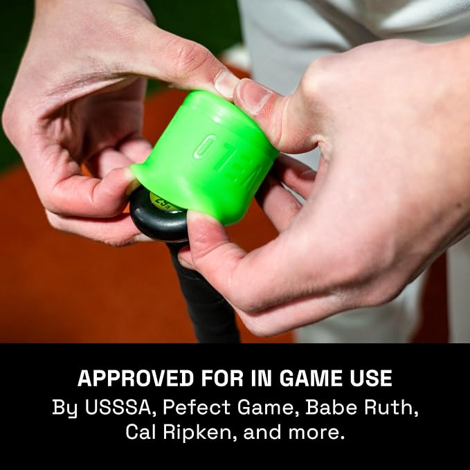 VELO Sports | Velo Puck | Pro Puck Technology for Baseball Bats | Measure Your Knob, Choose Your Size | Improve Plane, Launch, and Exit Velo