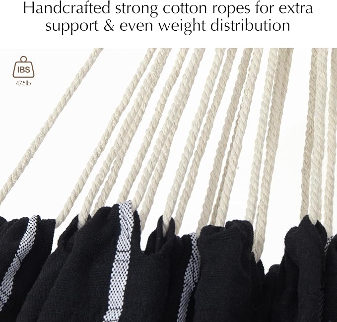 PNAEUT Single Hammocks for Outside, Replacement Outdoor Tree Hammock for Indoor Patio Porch Garden (Chasm, Small)