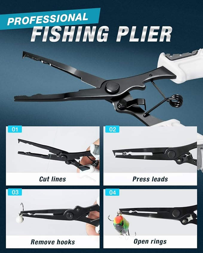 Ghosthorn Fishing Rod and Reel Combo Carbon Fiber Telescopic Fishing Pole Carrier Bag Portable Kit Saltwater Freshwater