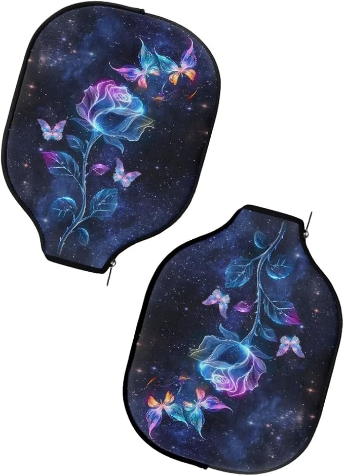 Blue Camo Corgi Pattern Print Pickleball Paddle Covers Only Paddles Holder Sleeve Fits Most Rackets