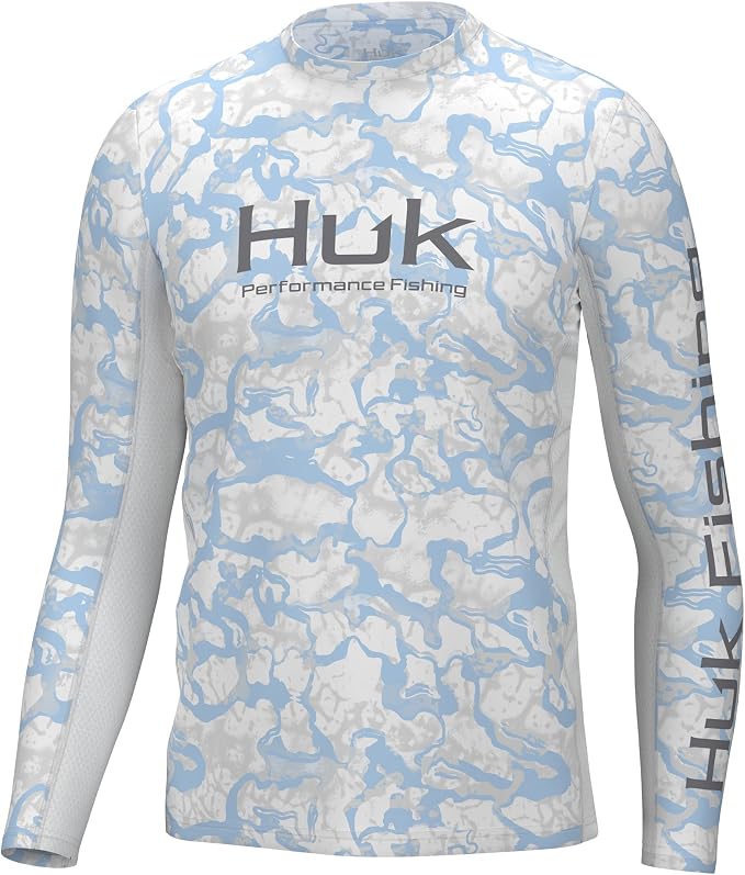 HUK Men's Icon X Long Sleeve Shirt, Performance Fishing Shirt