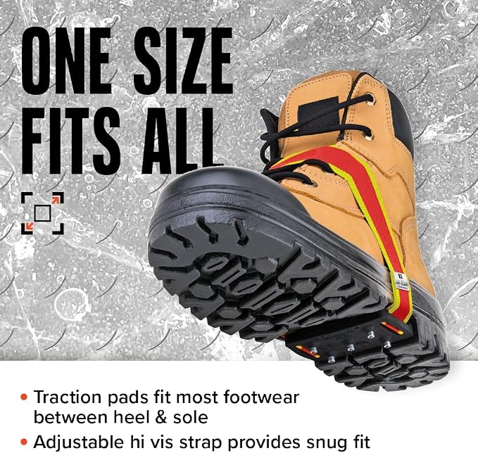K1 Mid-Sole Intrinsic Ice Cleats for Men & Women - Rotatable Non-Sparking Traction Aids for Winter Snow - Original Profile