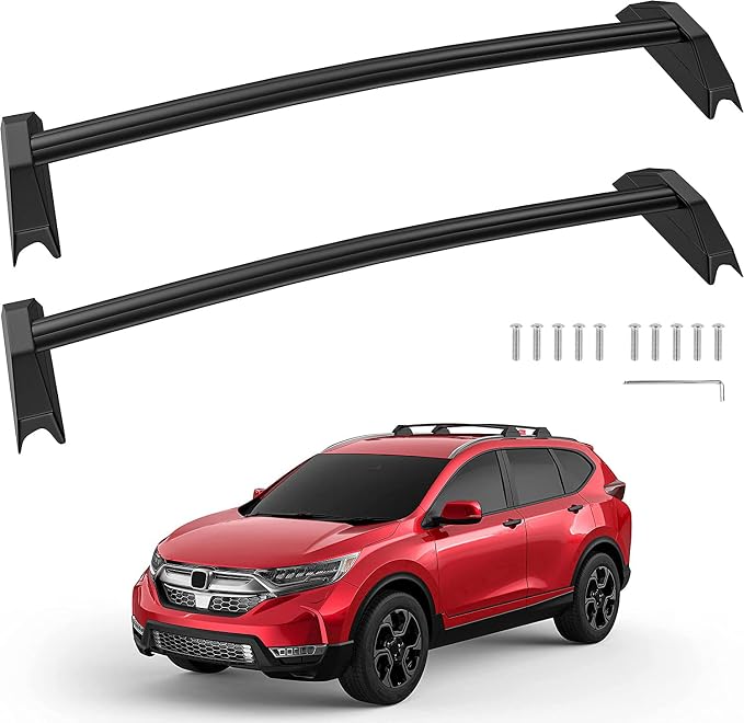 MOSTPLUS Roof Rack Cross Bar Rail Compatible for Honda CRV CR-V with OEM Side Rails 2002 2003 2004 2005 2006 Cargo Racks Rooftop Luggage Canoe Kayak Carrier Rack（Set of 2）