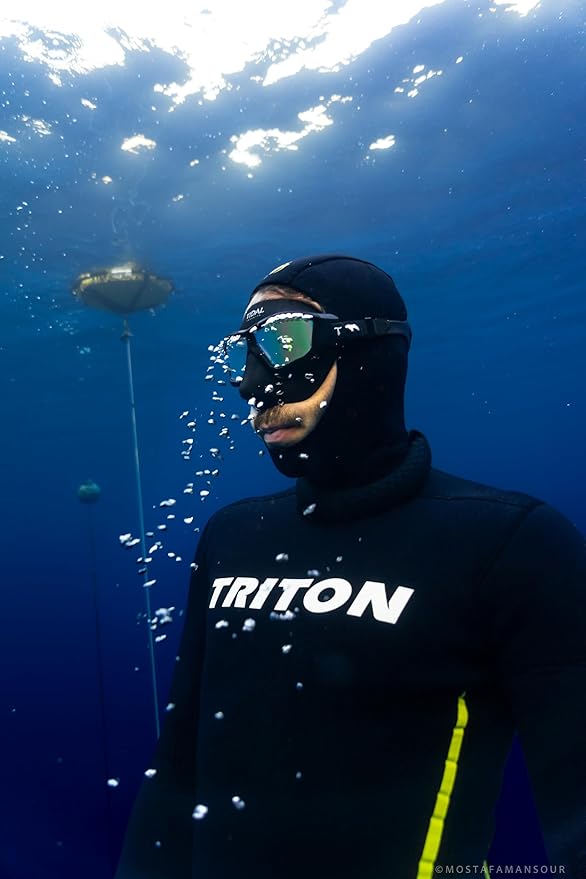 Tidal Glide Freedive Mask - Low Volume mask Designed for Freediving, Spearfishing, and Snorkeling. Anti-Fog Freediving mask.