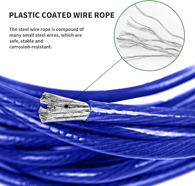 Extra Strong 100ft Washing Line - Outdoor Washing Line, Waterproof and Rustproof, Extremely High Load Capacity, Suitable for Gardens and Balconies (4mm Diameter)