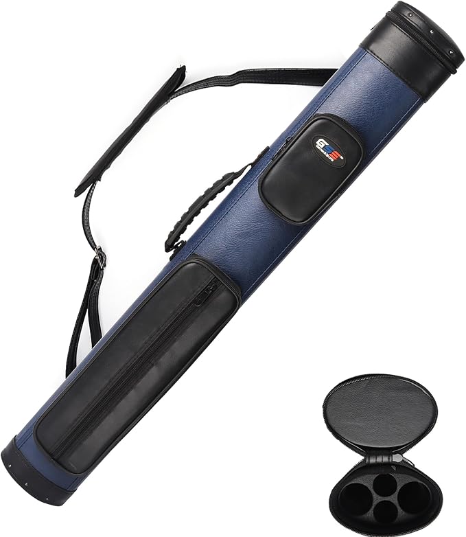 GSE Games & Sports Expert 2x2 Deluxe Hard Billiard Pool Cue Stick Carrying Case, Billiard Cue Case, Billiards Accessories (Several Colors Available)