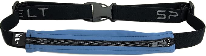 SPIbelt Running Belt Original for Women Men, Phone Holder for Running, Running Fanny Pack, Holder for Phone, Running Waist Pack, Adjustable Waist, [Fits All Phones]. No Bounce, Steel Blue