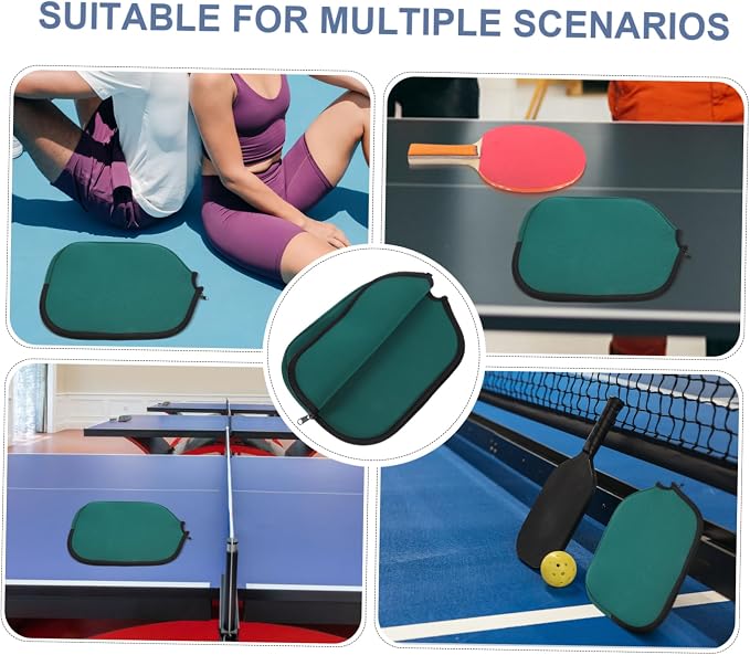 balacoo 3pcs Table Tennis Racket Case Portable -scratch Cover for Easy Carrying and Lightweight Design for Players for Daily and Games