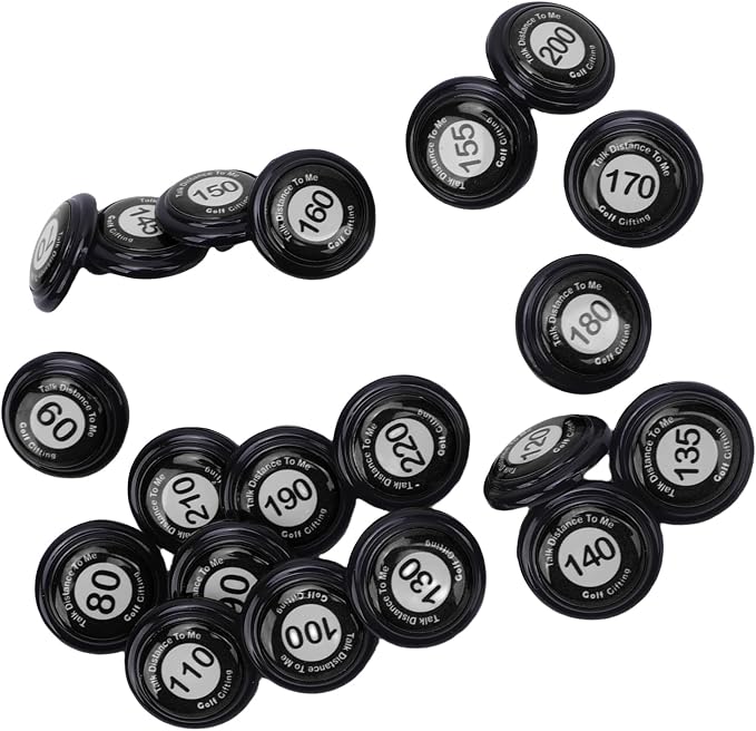 RiToEasysports Golf Club Distance Markers 20 Pack Golf Ball Markers with Instant Distance Guidance Easy Attachment Universal Fit for Training Course Management