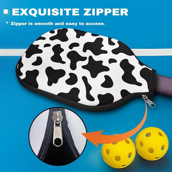 Pickleball Paddle Covers Only for Men and Women Zipper Closure Protection and Decoration