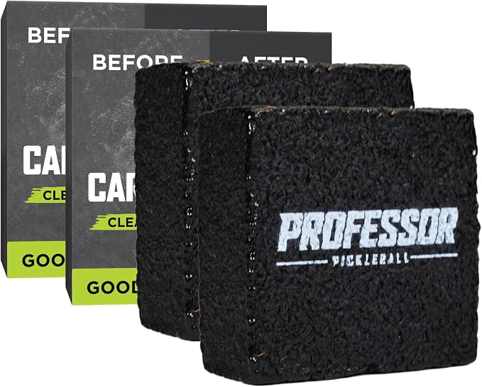 Professor Pickleball - Carbon Cleaner, Premium Pickleball Paddle Eraser for Raw Carbon Fiber Paddles, Effortless Residue Removal, Quick & Effective, Eliminates Ball Residue, Dirt, Scratches