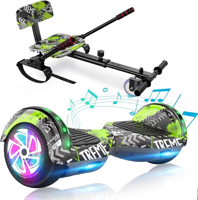 CBD Scooter with Corlorful LED Lights,6.5" Wheels, Dual 300W Motor Scooter for Kids Girls Boys Adults, All Ages