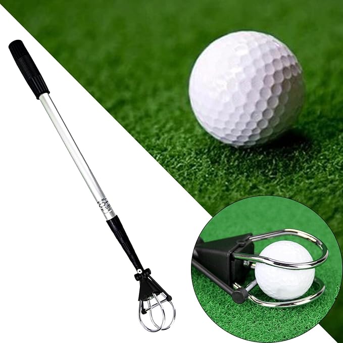 Telescopic Golf Ball Retriever Grabber Pick Up Grip for Putter, Tennis, Picker for Water Golf Screws Tool