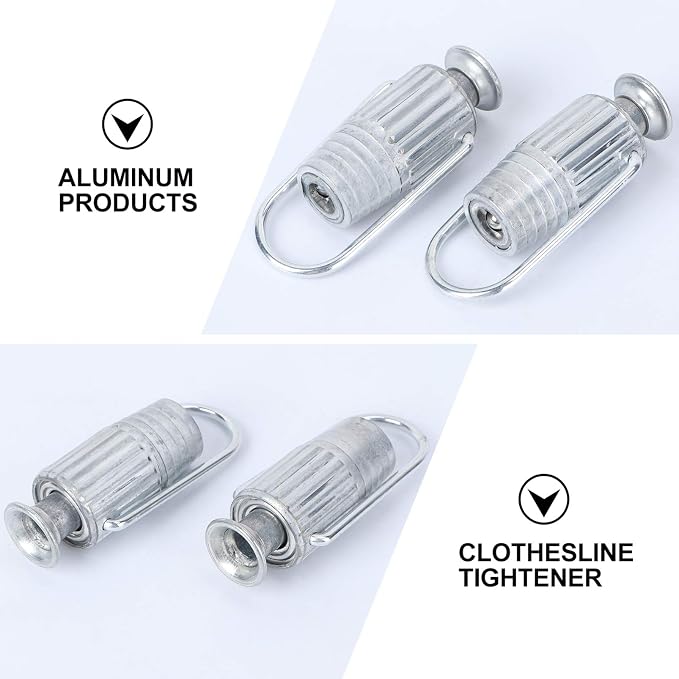OUNONA 2Pcs Clothesline Tightener Outdoor Clothesline Outdoor Clothes Line Heavy Duty Clothes line Pulley for Outdoors Yard Balcony