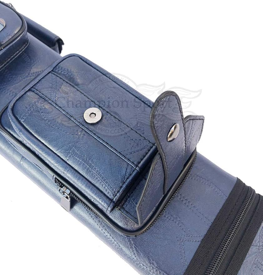 Champion Instroke Leatherette Cue Cases 4x6 Holds 4 Butts and 6 shafts Pool cue