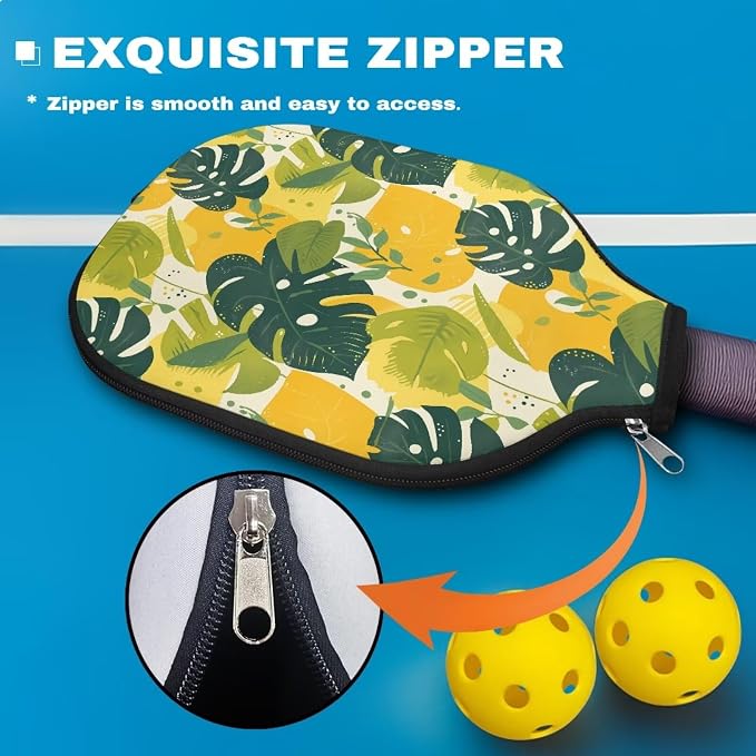 Blue Camo Corgi Pattern Print Pickleball Paddle Covers Only Paddles Holder Sleeve Fits Most Rackets
