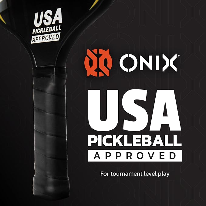 Onix Graphite Z5 Carbon Fiber Pickleball Paddle with Wide-Body Shape, Honeycomb Core & Graphite Face