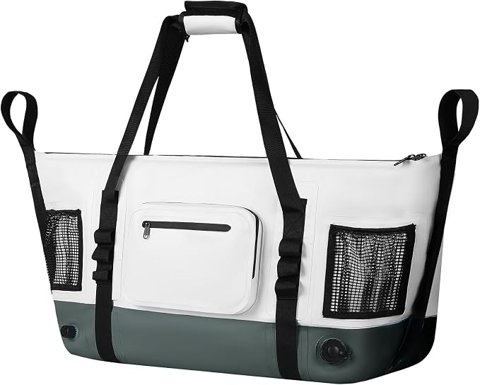MORXPLOR Insulated Fish Cooler Kill Bag with Flat Bottom-26x18 31x14 40x16 50x18 60x20 70x25 Inches Waterproof Fishing tackle Kill Cooler Bag