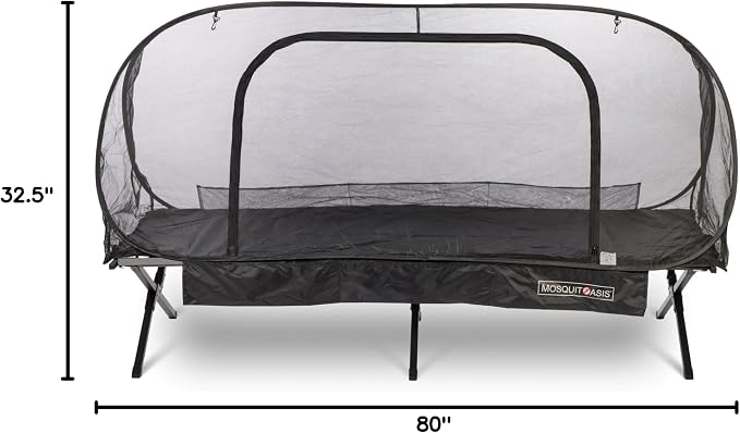 Bigger, but just as Cool MosquitOasis XL Pop-Up Mosquito Net Tent for Summer Camps and Camping 80 inches Long