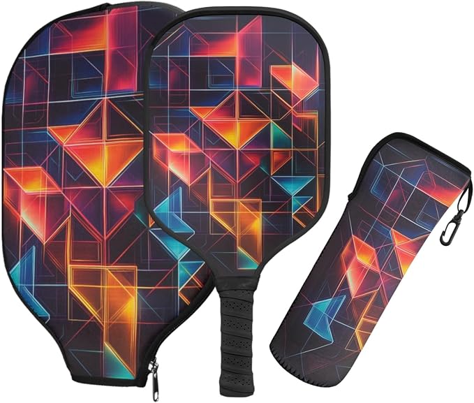 Pickleball Paddles Set 3PCS Pickleball Paddle Case Pickleball Racket Pickleball Bag Ideal for Beginners Gifts
