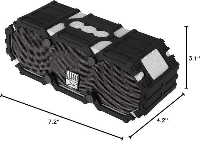 Altec Lansing Mini LifeJacket 2 - IP67 Waterproof Floating Bluetooth Speaker For Pool And Travel, Shockproof and Snowproof Portable Speaker for Outdoor, 30ft Range and 10 Hour Playtime