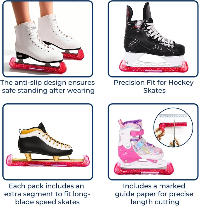 Nattork Figure Skates and Ice Skate Blade Guards