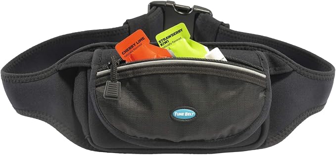 Tune Belt SP1 Running Belt Waist Pack Cell Phone Holder for Men & Women, Water-Resistant Case fits All Apple Samsung - iPhone 15 14 13 12 Pro, Pro Max, Plus, XS, XR, Galaxy S23 S22 -Black