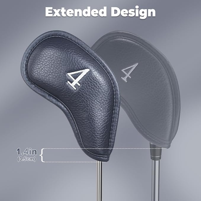 Craftsman Golf Magnetic Iron Headcovers Protective Cover with Large No. Available for Customize Name