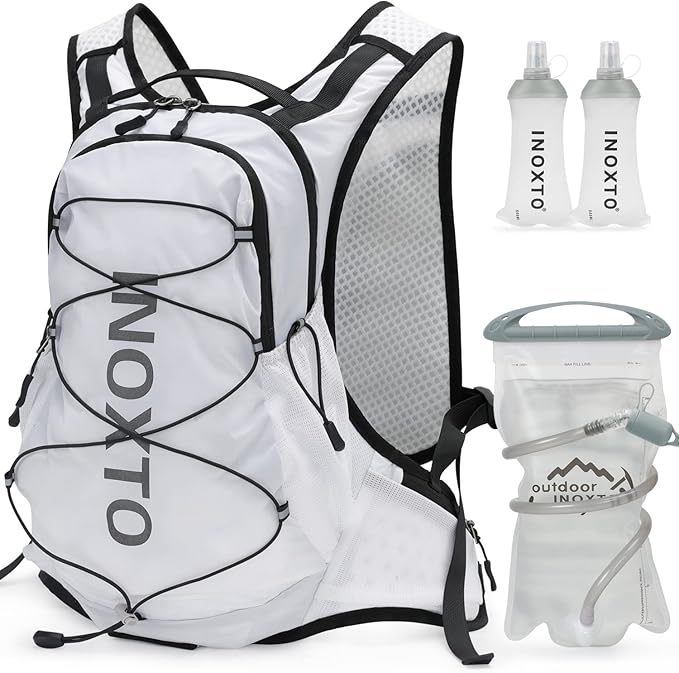 IX INOXTO Hydration Pack Backpack, Lightweight Water Backpack with 2L Hydration Bladder Daypack for Men Women,Running Hydration Vest for Trail Running Hiking Cycling Race Climbing