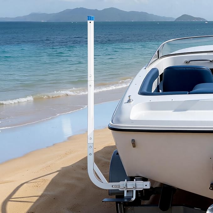 VEVOR Boat Trailer Guide, 16.7"- 60″ Adjustable Design Trailer Guide Poles, 2PCS Trailer Guide-Ons for Ski Boat, Fishing Boat or Sailboat Trailer