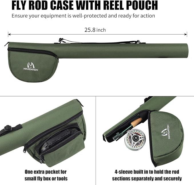 Maxcatch Ultra-Lite Fly Rod for Stream River Panfish/Trout Fishing 1/2/3 Weight and Combo Set Available
