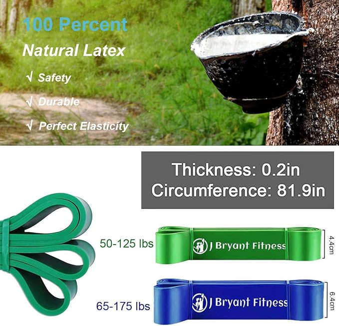 J Bryant Fitness Heavy-Duty Resistance Band Bar with Resistance Bands, E-Shaped Hook Design, 500lb Load Capacity, Anti-Slip Surface, Carry Bag Included, for Strength Training and Fitness