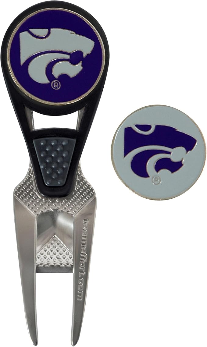 Team Effort Collegiate CVX Ball Mark Repair Tool & 2 Ball Markers