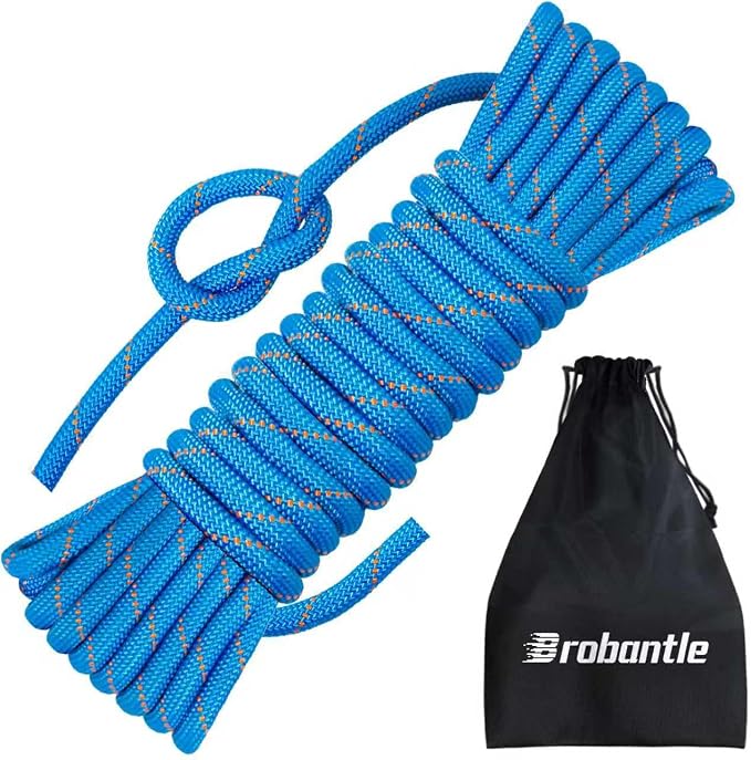 10mm/12.7mm Arborist Rope,3825lbs-9000lbs Double Braided Arborist Bull Rope for Tree Rigging & Pulling,Heavy Duty Rope for Tree Work,Rappelling, Swing Sailing Hiking Camping