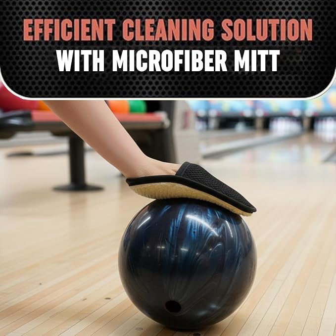 Bowling Ball Cleaner Spray - Oil, Scuff, and Belt Mark Cleaner Restores Tack, Prolongs Lifespan of Ball - EPA Safer Bowling Ball Restoration - Bowling Accessories - 8FL Oz
