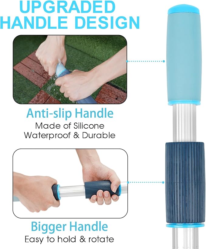 TidyMister Self Repair Pool Net with 12 FT Telescopic Pole
