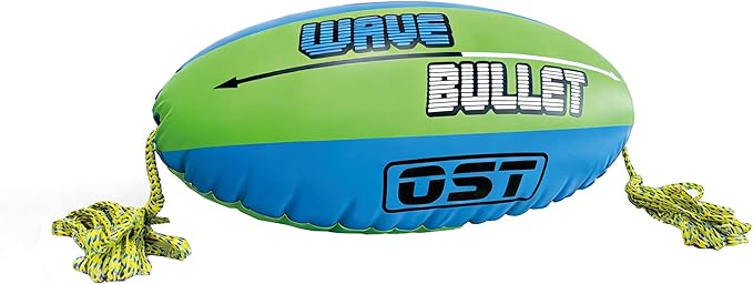 Towable Tube Ball with Tow Rope, Inflatable Tow Rope Float for Water Sports, Reduce Spray & Drag, Improves Tow Rope Visibility, 60 ft Rope with 4,100 lb Break Strength