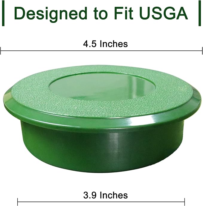 KINGTOP 6Inch Golf Hole Cup with Hole Cover for Backyard Practice Putting Green, Fit PGA | LPGA | USGA Regulations