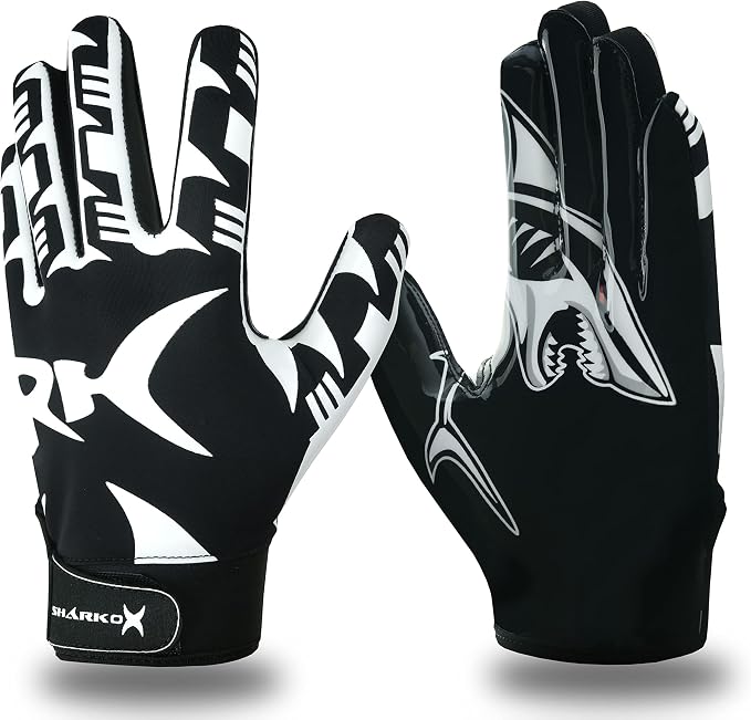 Non-Slip Tacky Football Gloves Ball Feel Sensation, Football Receiver Gloves in Youth, Adult, and Kid Sizes, Ultra Sticky Silicone Strong Palm Grip